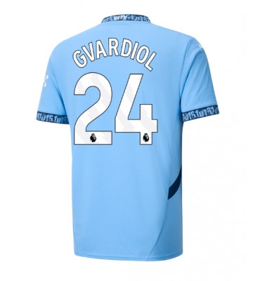 Manchester City Josko Gvardiol #24 Primera Equipación 2024-25 Manga Corta